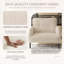 Fauteuil capitonné en velours côtelé de 26,4 po de largeur-516553403