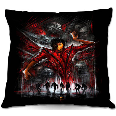 Couch the Thriller Michael Jackson Square Throw Pillow
