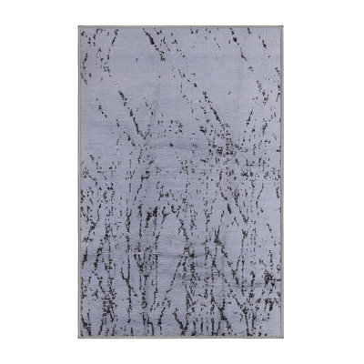 Tapis oriental noir et gris