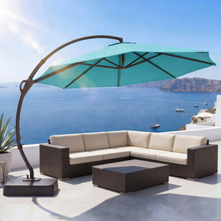 Ebonique Cantilever Umbrella with Base Included