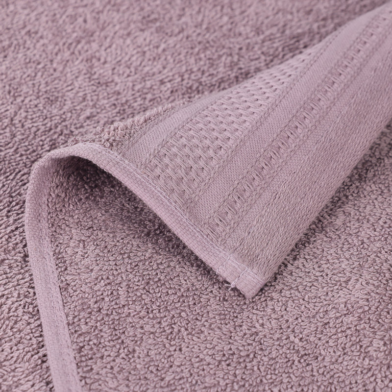 Sea Fog Oversized Cotton Bath Sheets Set with Honeycomb Border