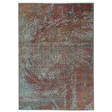 Oriental Area Rug in Rust/Orange/Gray