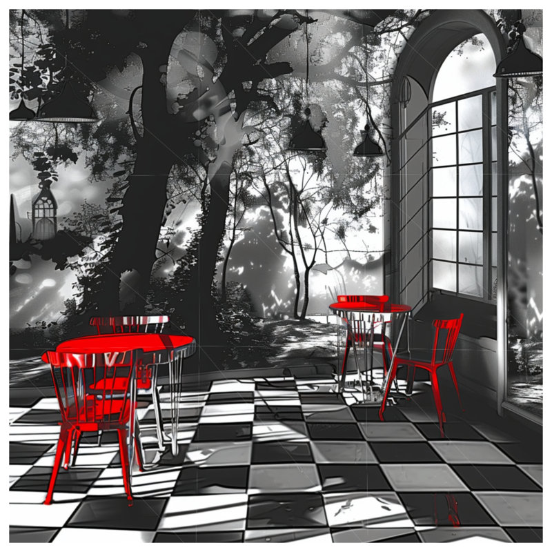 Housse de couette Cafe Bedding, Très grand lit