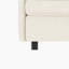 6 places convertibles en chenille beige - modulaire avec rangement pour la place de salon en chenille, 6 places