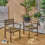 Ensemble de chaises de salle à manger STAMFORD, ensemble de 2 chaises de patio en bois d'acacia-447352950