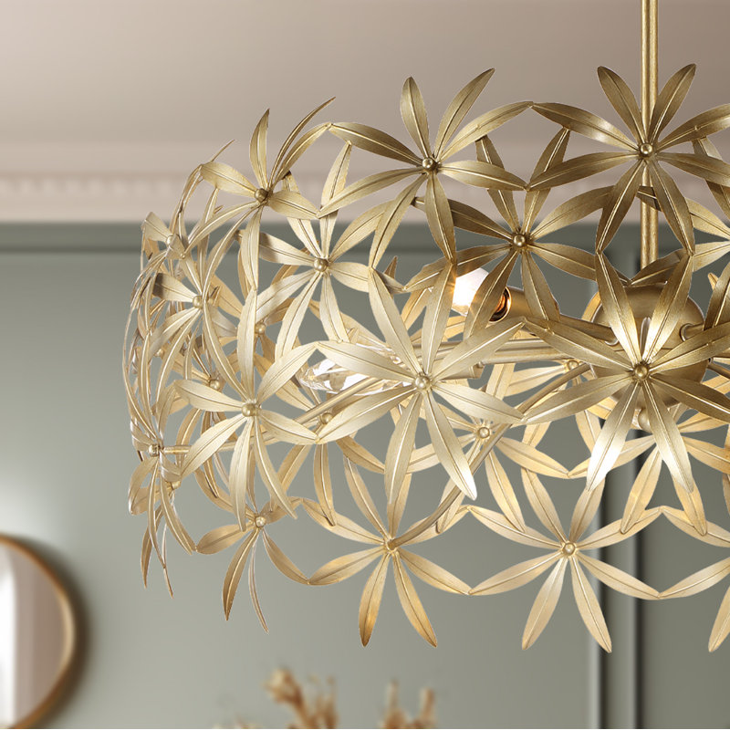 Luminaire suspendu tambour 5 lumières Kialey
