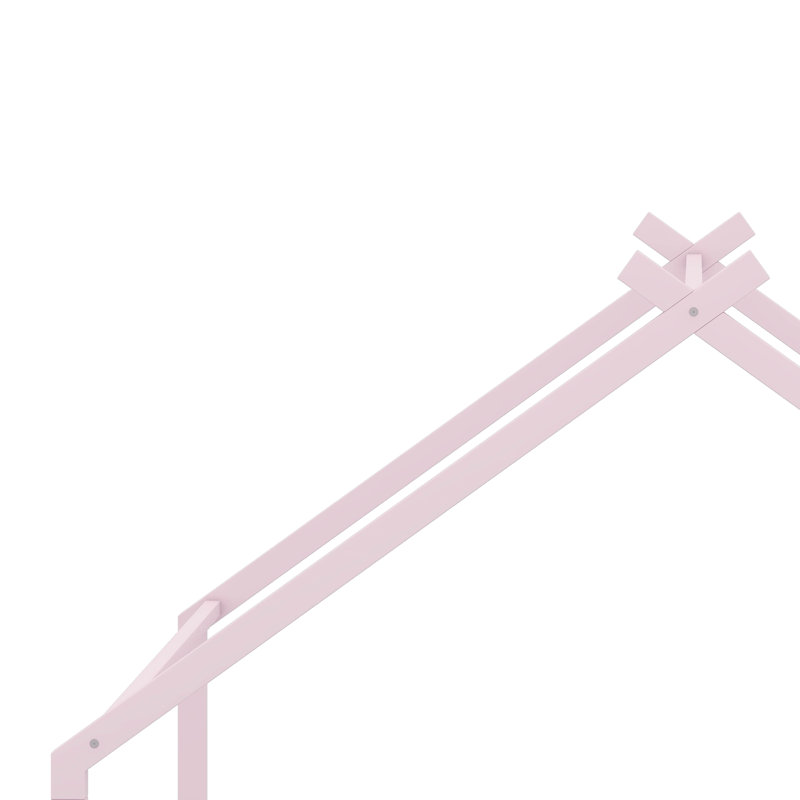 Metal House Bed, White, Full