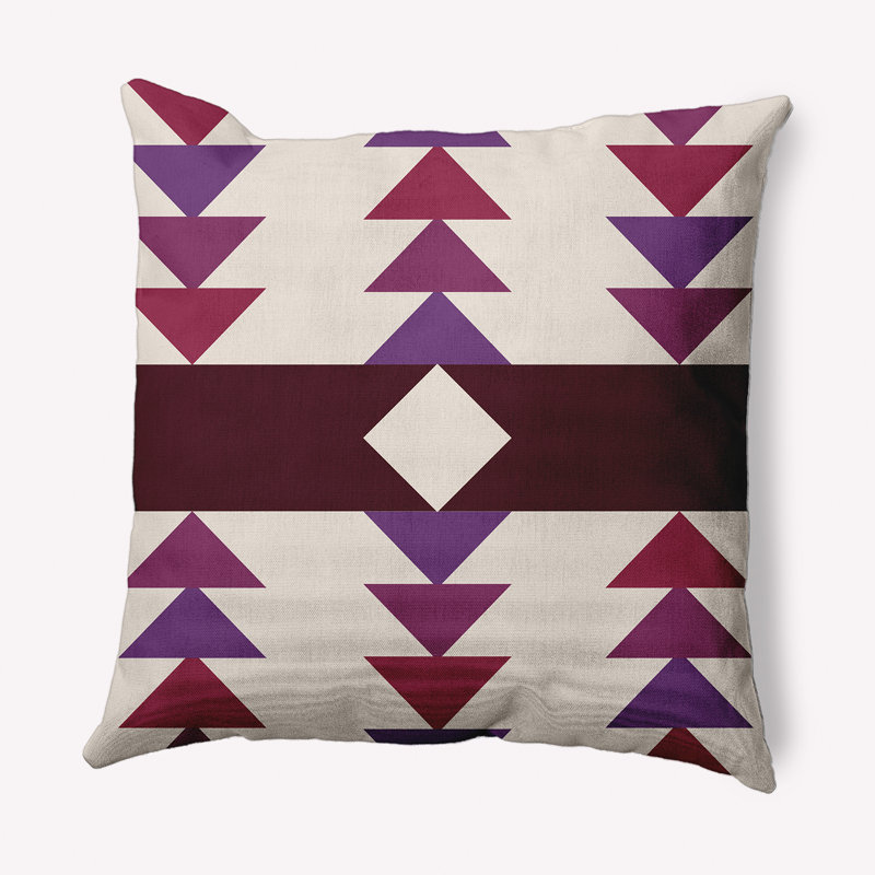 Coussin décoratif carré Sagebrush, 16 po x 16 po, Améthyste