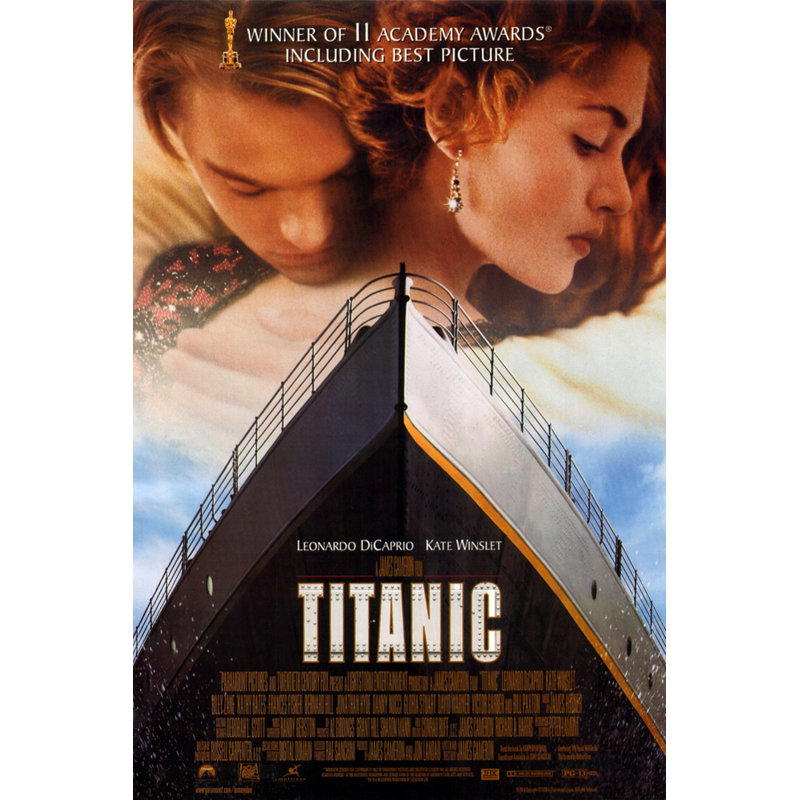 Titanic, 18" H x 12" W