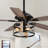 Limones 52'' Industrial Farmhouse Ceiling Fan with Cage Light Kit 5 Wood Blades Remote Control
