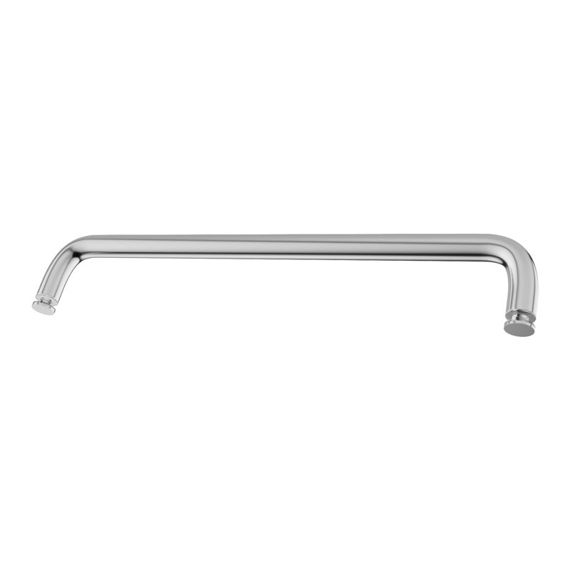 Porte-serviettes simple face sans rondelles 18 po de longueur chrome brillant
