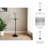 Jackins Luxury Marble End Table, Tall Round Marble & Metal Side Table Modern Accent Table or Drink Table For Living Room, Bedroom, 27”-6614251-6614240