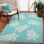 Tapis intérieur / extérieur bleu Walczak-698168448