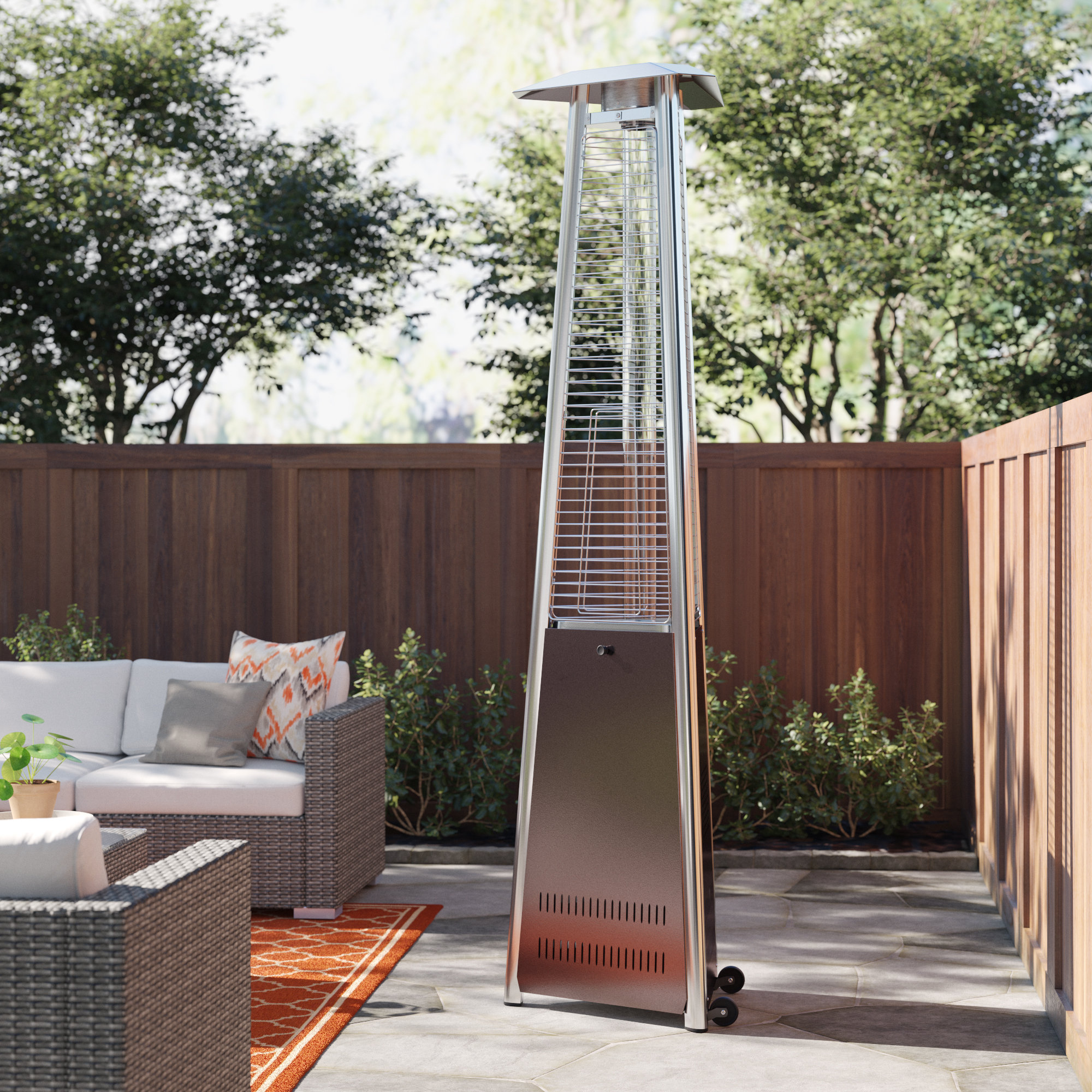 Vedula Gas Patio Heater Wayfair Arlmont Bouganville 38,000 BTU