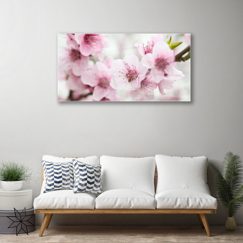 Flowers Floral - Unframed Photograph on Glass