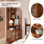 Armoire de coin en bois massif