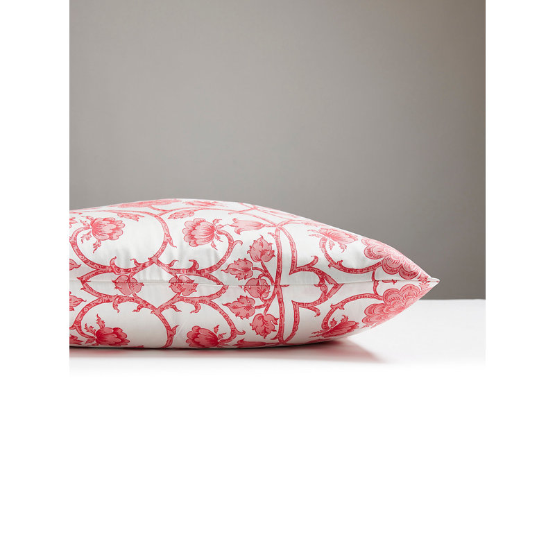 Ornamental Gate Silk Floral Square Pillow Cover & Insert, Petal