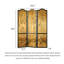 Paravent de salon Mid-Century en bois massif Georgette-1109885578-1109885582-1109885583
