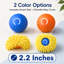 Jouet de balle intelligent pour animaux avec housse en peluche - 2,2 po / 2,64 po avec roulement interactif pour chats et petits / moyens chiens, 2 modes, rechargeable de type C, coque en TPU durable (bleu / orange)-741305600-741305663