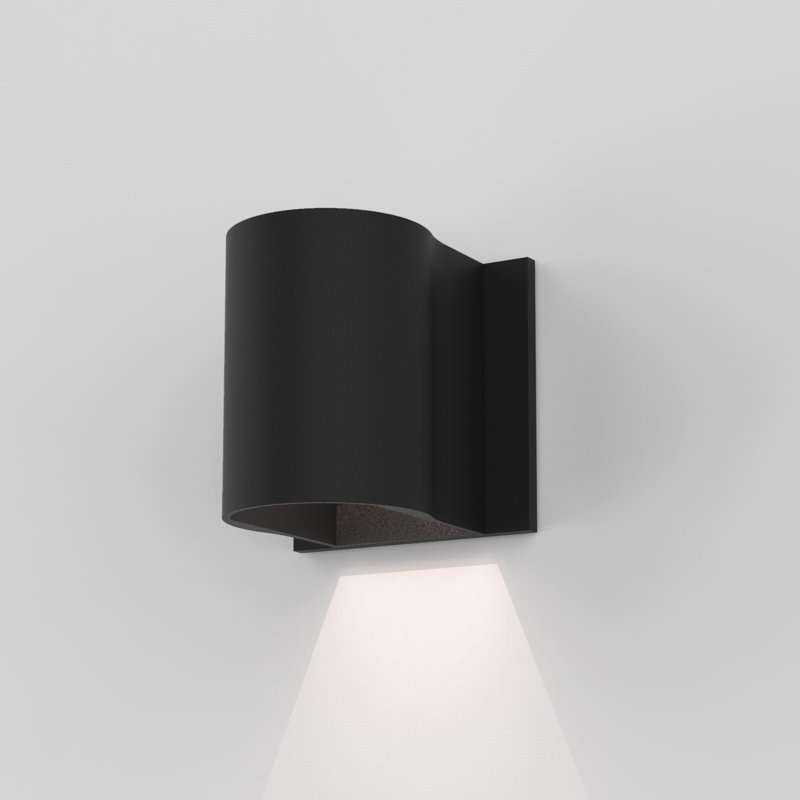 Dunbar 1 - Light LED Outdoor Flush Mount, Textured Black