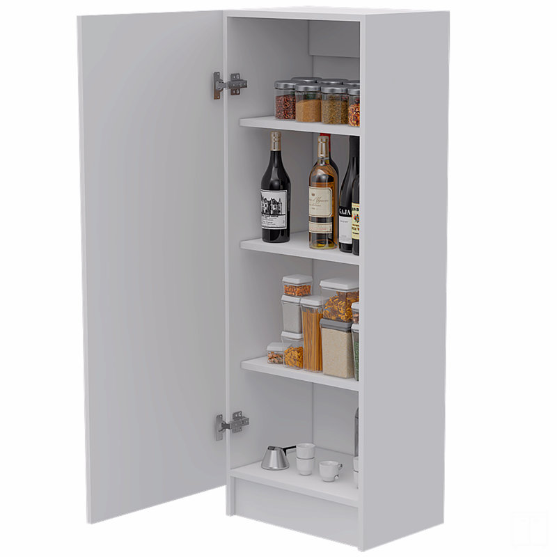 Armoire à porte simple, Blanc