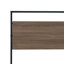 Structure pour grand lit Wilson avec 3 pieds de soutien - Structure de lit haut de gamme en revêtement thermolaqué noir et stratifié de bois patiné-951844409
