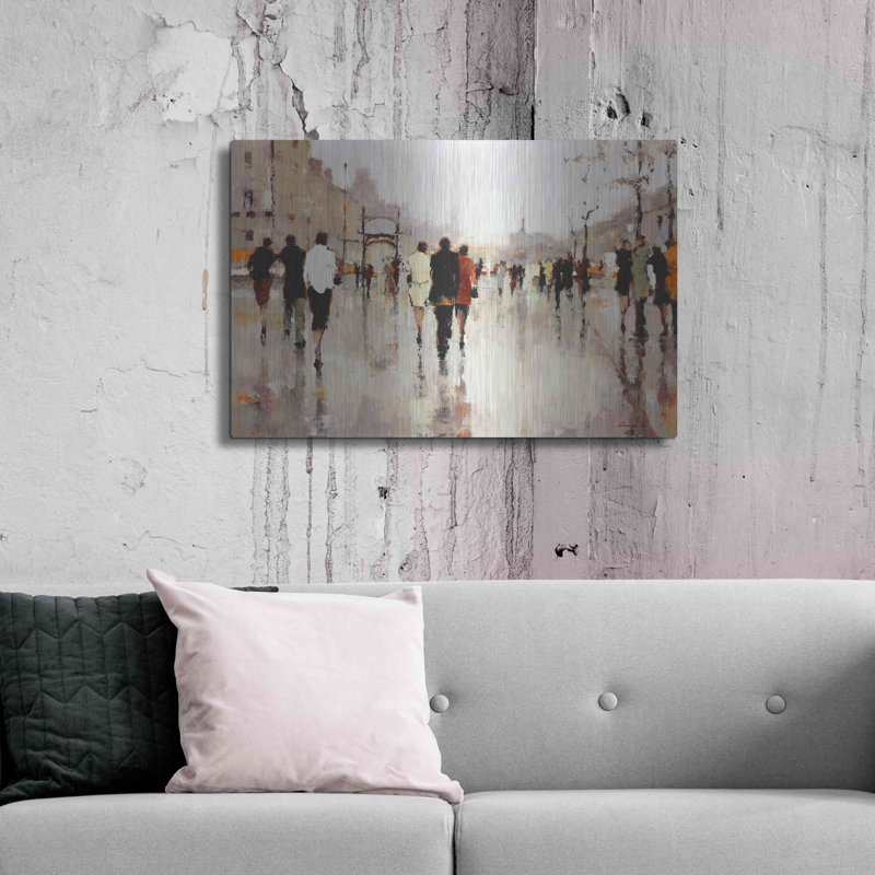 «Lone Lilly» par Lorraine Christie, art mural en métal, H 24 po x l 36 po