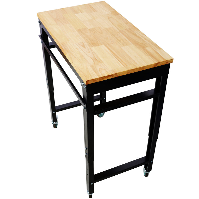 Workbench - 35" Wide Rolling Workbenches For Garage - Adjustable Height
