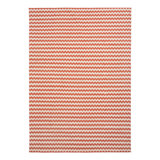 Orange & White Chevron Dhurrie Cotton Rug - 10' x 14'18