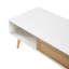 Table basse, porte coulissante pour le rangement, pieds en bois massif, table moderne pour le salon-1024713611