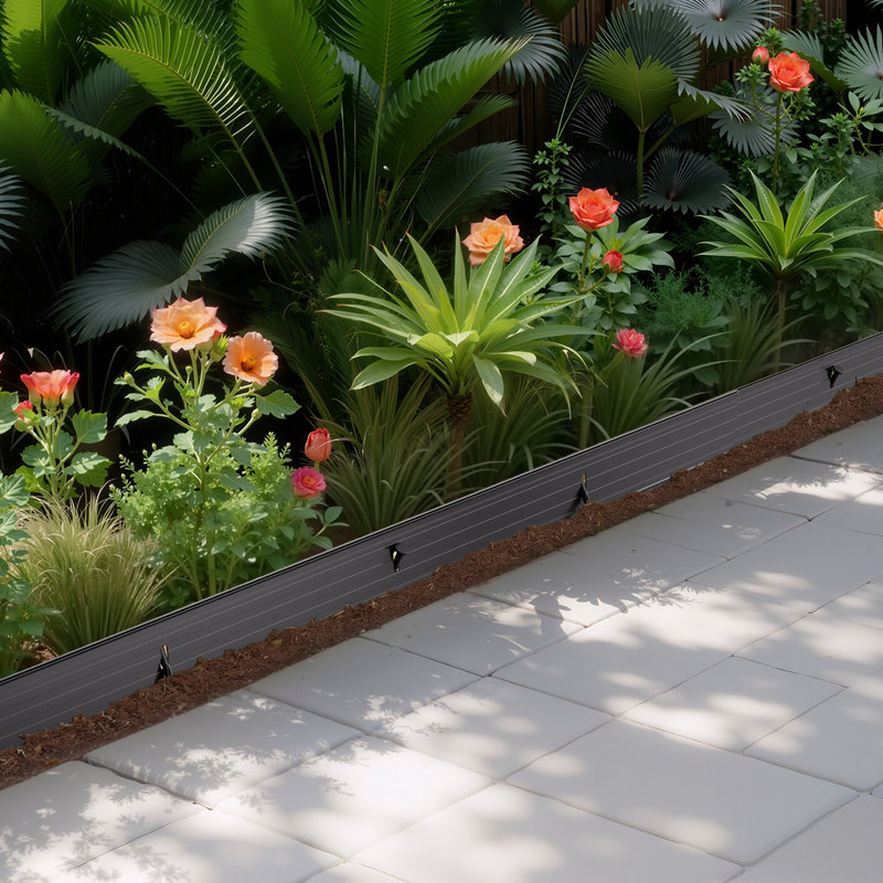 Metal Landscape Edging 8Packs 72in Rust-Resistant Bendable for Yard Garden