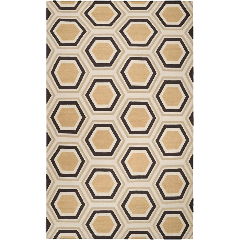 Billy-Joe Wool Geometric Indoor Rug, Rectangle 8' x 11'