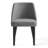 Paros Minimalist Upholstery Dining Chair With Metal Leg - Grey, Set of 2