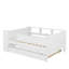 Lit de jour simple multifonctionnel avec lit gigogne, tables et station de charge USB-1814699085