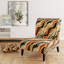 Fauteuil de chambre rembourré orange et noir Natures Whispers