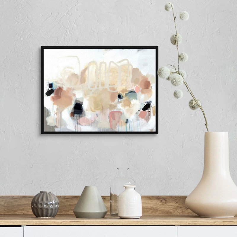 « Unify » par B. Robert, reproduction d’art sur toile, Cadre noir, H 14 po x l 18 po x P 1,75 po