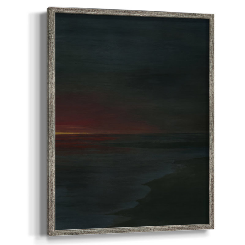 Red Nightsky II, reproduction encadrée - bois massif, H 30 po x l 24 po