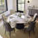 Suzzie Modern Sintered Stone Round Dining Table with Pedestal Base, Pre-Assembly