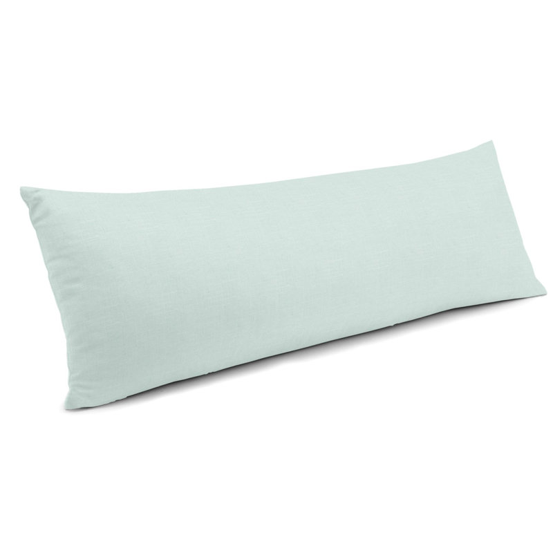 Reversible Throw Pillow, 14" x 36", Light Green