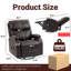85.1cm Wide Standard Recliner with Massager-1888232559