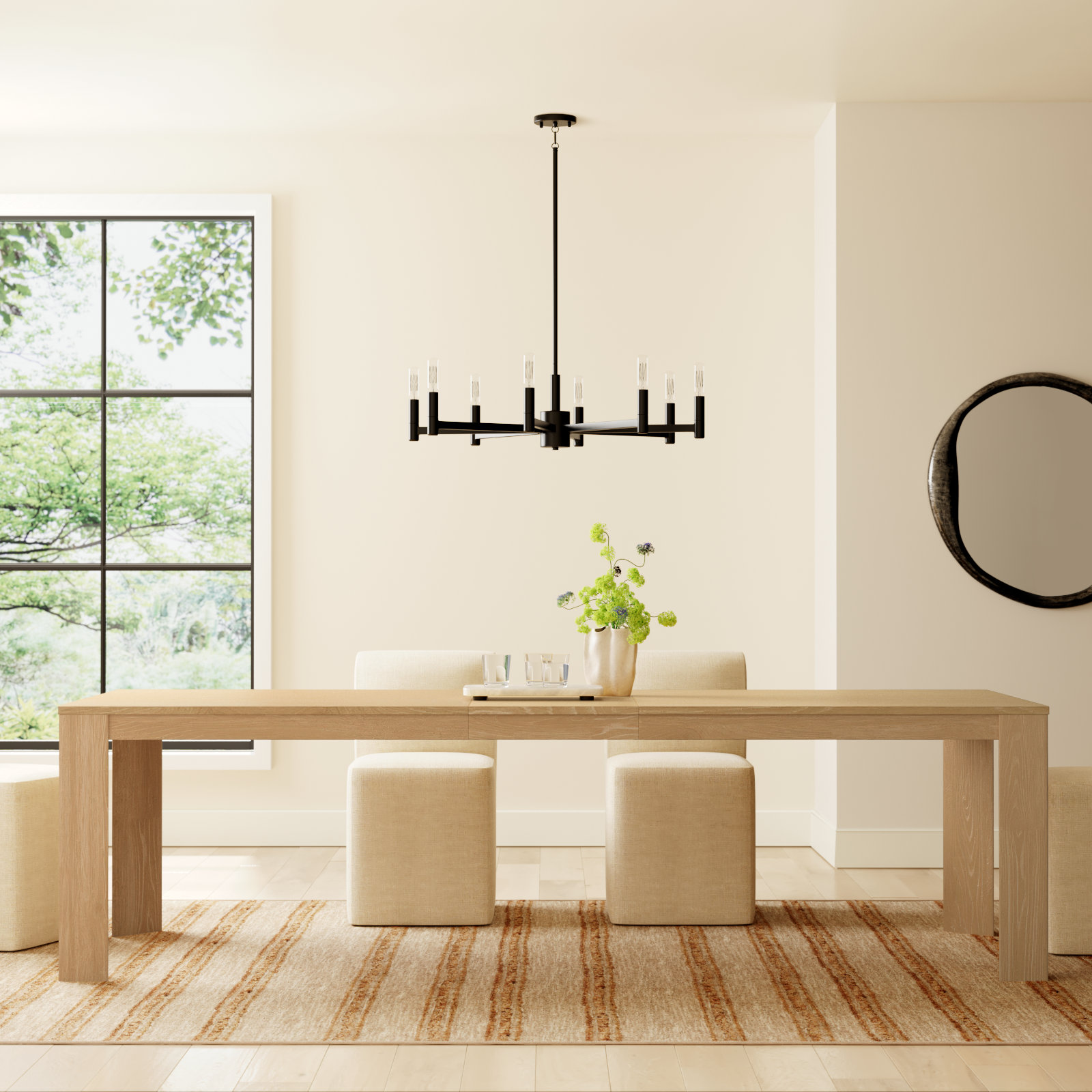 Payton 84" Extendable Dining Table, Natural