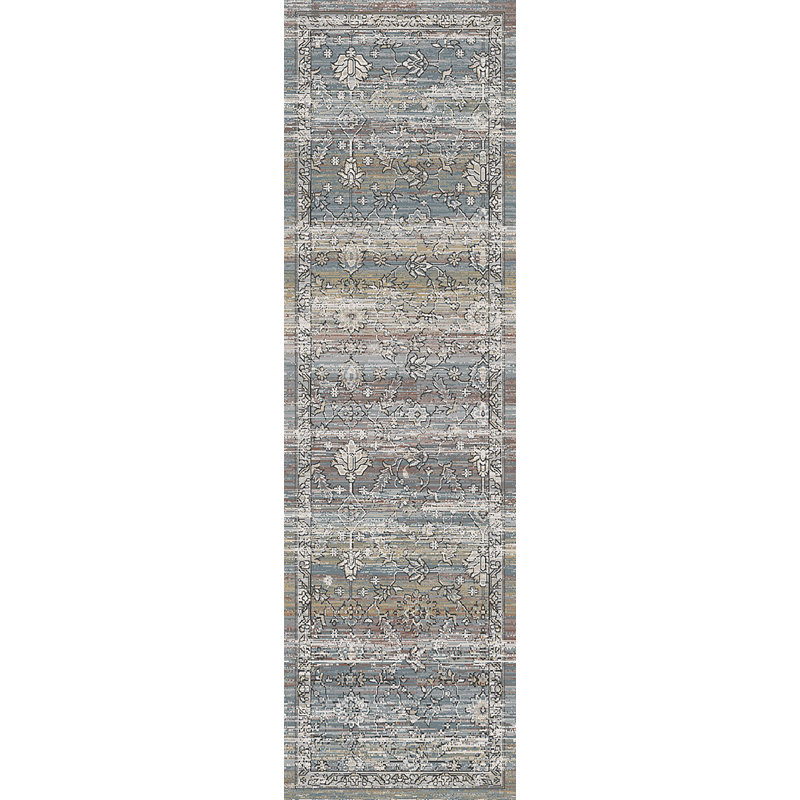 TREVI 13254-815 BEIGE/CREAM/BLUE, Runner 2'2" x 7'