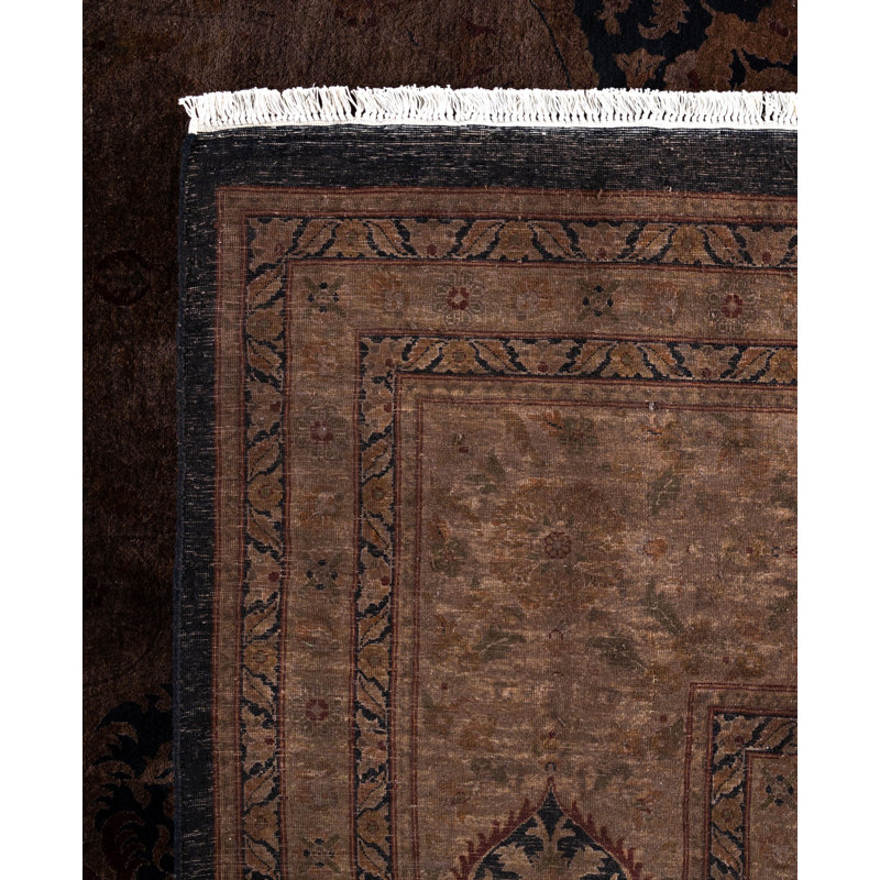 Overdyed One-of-a-Kind 12' 1" X 17' 10" Hand Knotted Area Rug