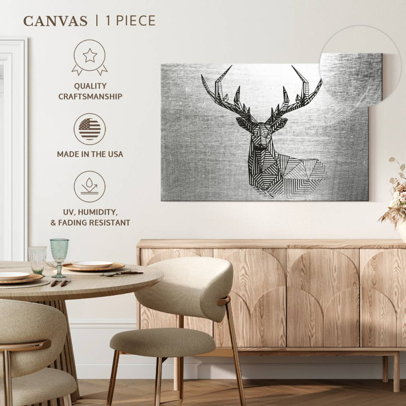 Brampt Geometric Deer, 34" H x 51" W