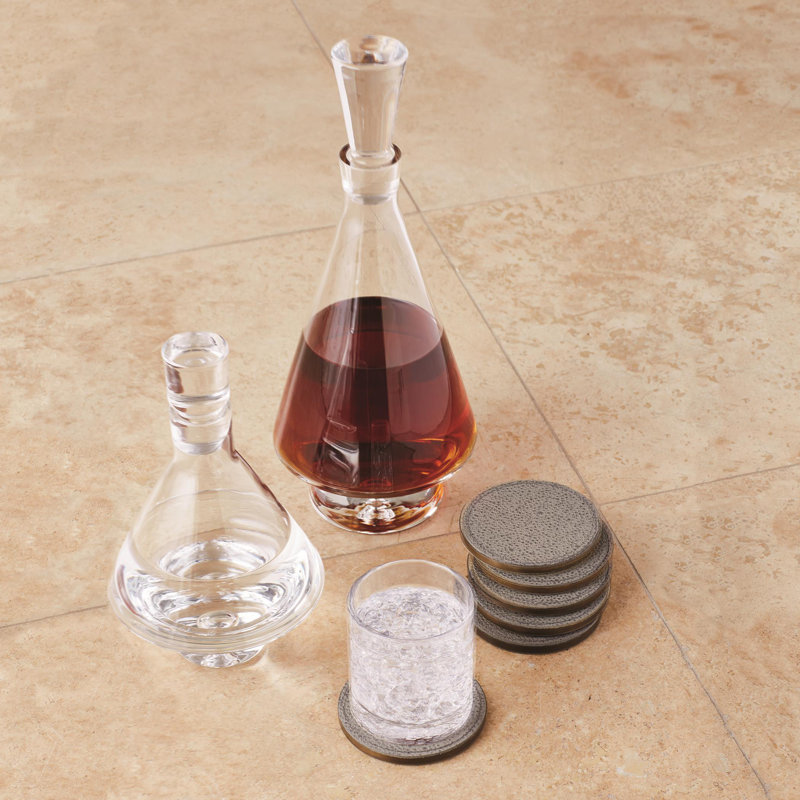 Tall Fat Bottom Decanter-Clear