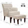 Clarkston 28.3'' Wide Tufted Armchair and Ottoman,Accent Chair with Ottoman Set
