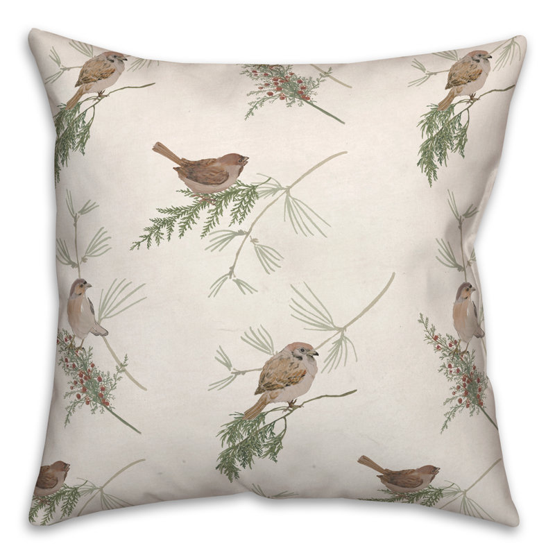 Coussin Floral, Blanc