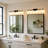 6-Light Black Bathroom Vanity Light – Opal Globe Shades, Damp Rated, Cri 90+, E26 Base, Dual-Mount Dimmable For Bathroom & Makeup Vanity-806460059