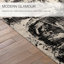 Tapis abstrait noir / crème-71603409