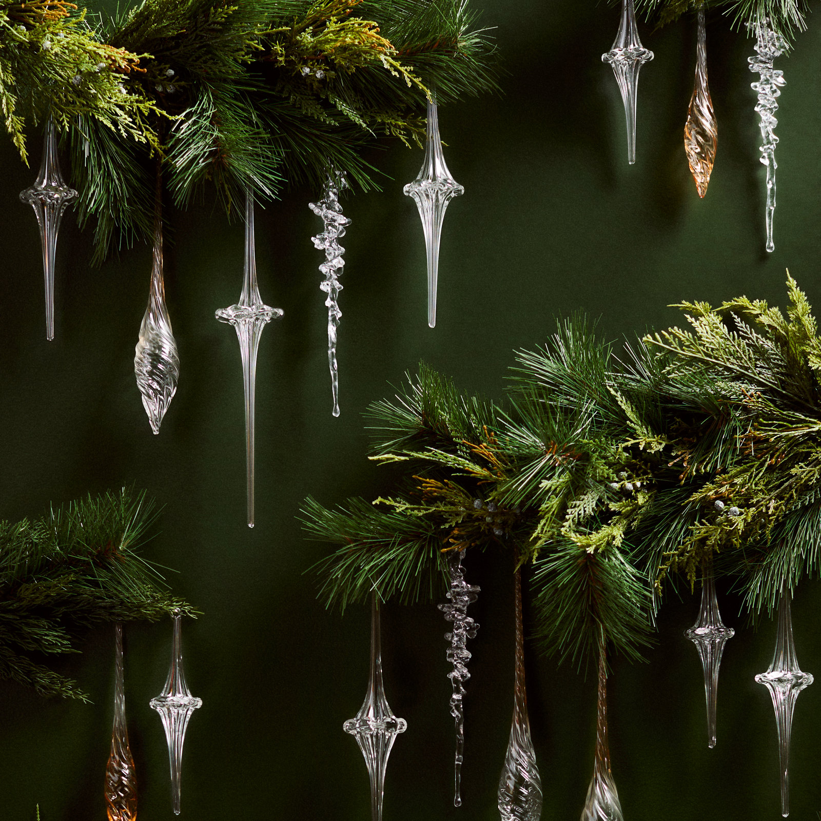 Icicle Holiday Shaped Ornament